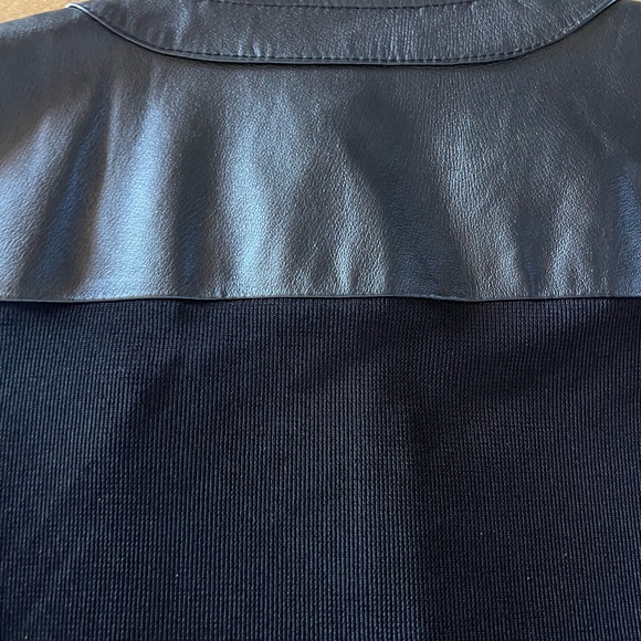 Nygard Collection Geometirc Embroidered Leather Jacket - Picture 9 of 11